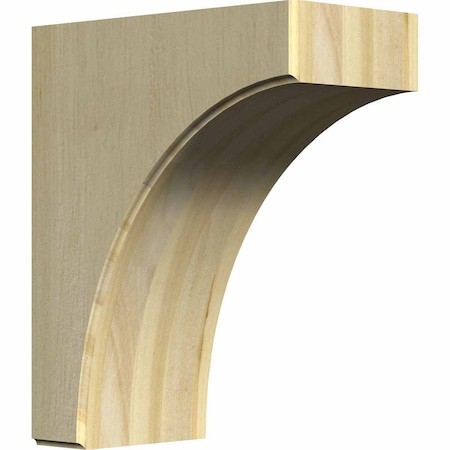 Ekena Millwork 5 1/4"W x 10"D x 12"H Clarksville Bracket, Rubberwood BKTW05X10X12CVRW